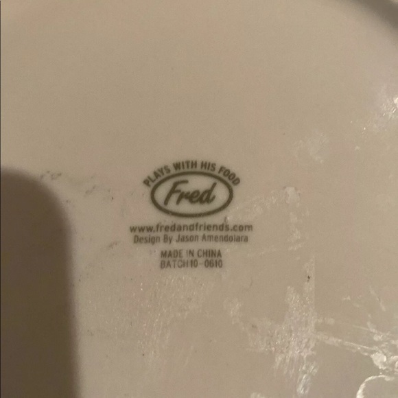 Fred Bald plate. 8.5”. FUN - Picture 3 of 5